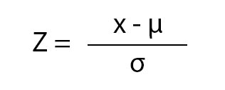 Z-Score formula
