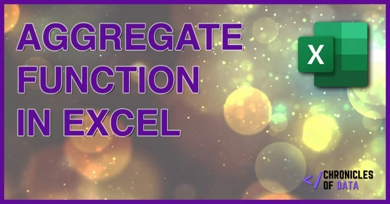How to use the AGGREGATE function in Excel