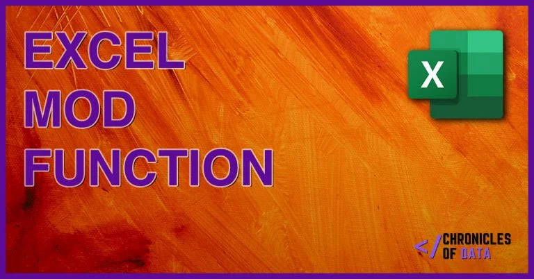 How to use the Excel MOD function