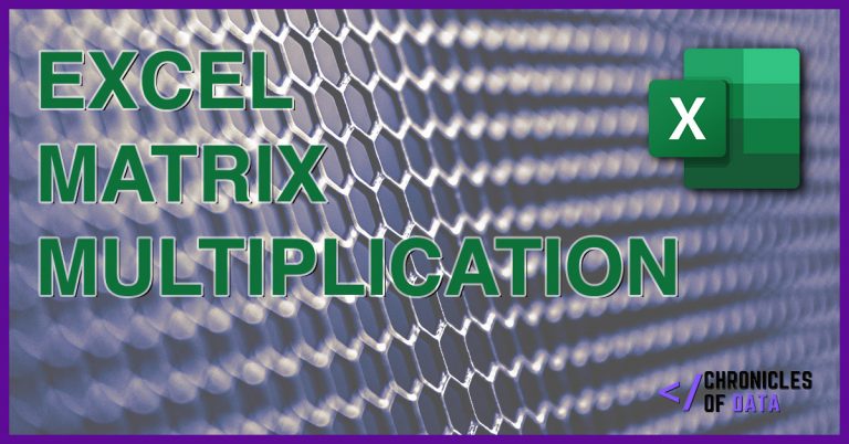 Matrix Multiplication in Excel using MMULT