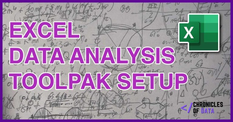 How to Enable the Data Analysis ToolPak in Excel